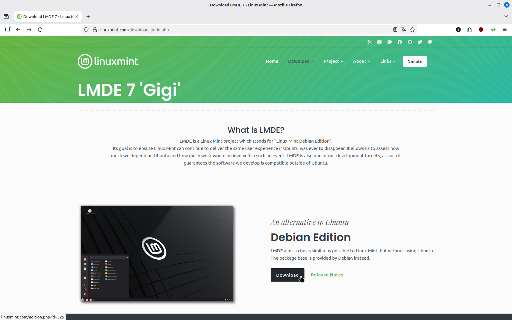 Linux Mint Debian Edition Linux Mint Debian Edition