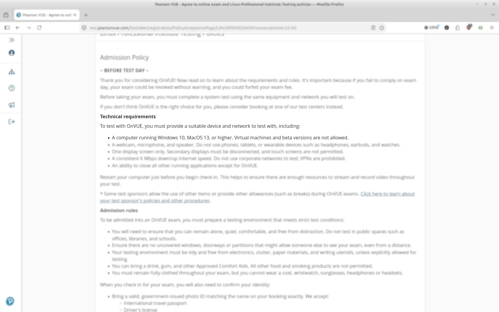 Technical Requirements Technical Requirements